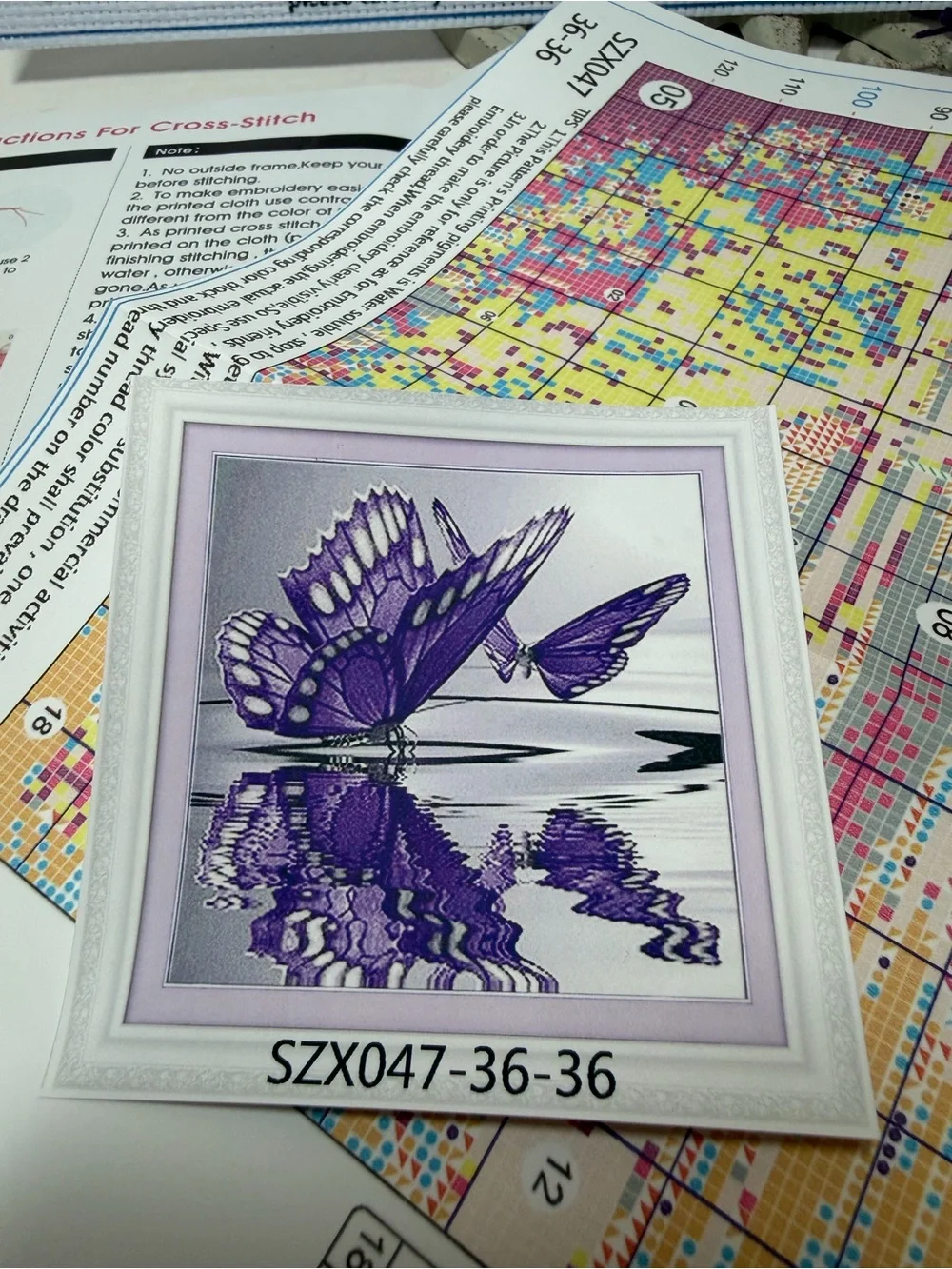 Billyn Embroidery Butterfly Cross Stitch Kit